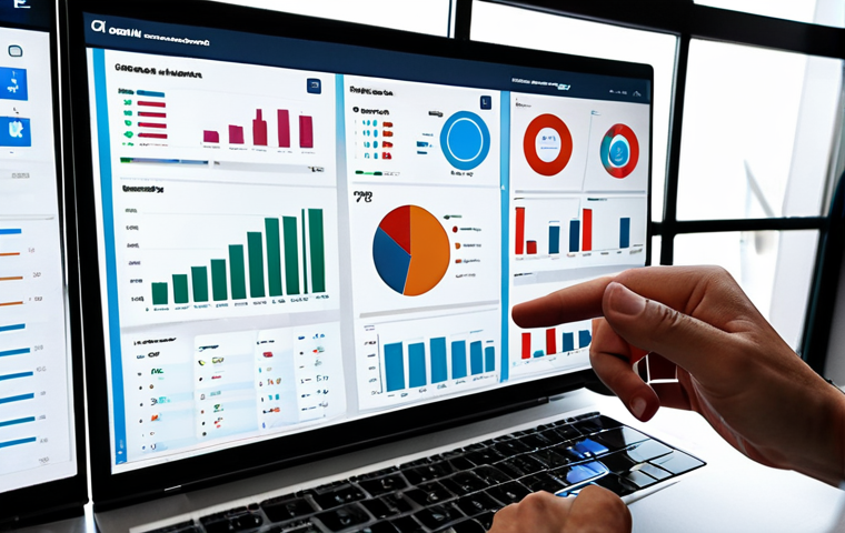**A person analyzing a dashboard filled with social media data, charts showing sentiment analysis, and emerging trends.** (Focus on the concept of identifying trends and opportunities through data analysis)